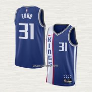 Jordan Ford NO 31 Camiseta Sacramento Kings Ciudad 2023-24 Azul