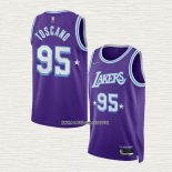 Juan Toscano-Anderson NO 95 Camiseta Los Angeles Lakers Ciudad 2021-22 Violeta