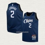 Kawhi Leonard NO 2 Camiseta Nino Los Angeles Clippers Ciudad 2023-24 Azul
