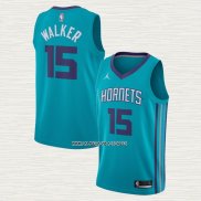 Kemba Walker NO 15 Camiseta Charlotte Hornets Icon Verde