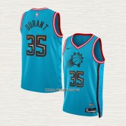 Kevin Durant NO 35 Camiseta Phoenix Suns Ciudad 2022-23 Azul