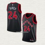 Khem Birch NO 24 Camiseta Toronto Raptors Statement 2020-21 Negro