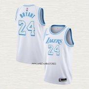 Kobe Bryant NO 24 Camiseta Los Angeles Lakers Ciudad 2020-21 Blanco