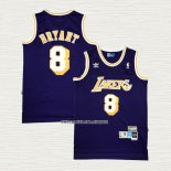 Kobe Bryant NO 8 Camiseta Los Angeles Lakers Retro Violeta