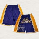 Kobe Bryant Pantalone Los Angeles Lakers Just Don 24 Violeta