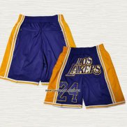 Kobe Bryant Pantalone Los Angeles Lakers Just Don 24 Violeta