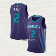 LaMelo Ball NO 2 Camiseta Charlotte Hornets Statement 2020-21 Violeta