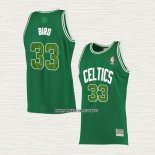 Larry Bird NO 33 Camiseta Boston Celtics Hardwood Classics Snakeskin 2021 Verde