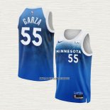 Luka Garza NO 55 Camiseta Minnesota Timberwolves Ciudad 2023-24 Azul