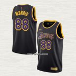Markieff Morris NO 88 Camiseta Los Angeles Lakers Earned 2020-21 Negro