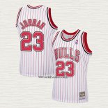 Michael Jordan NO 23 Camiseta Chicago Bulls Hardwood Classics Reload Blanco