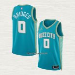 Miles Bridges NO 0 Camiseta Charlotte Hornets Ciudad 2023-24 Verde