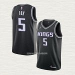 NO 5 Camiseta Sacramento Kings Statement 2020-21 Negro De'Aaron Fox