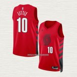 Nassir Little NO 10 Camiseta Portland Trail Blazers Statement 2022-23 Rojo