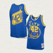 Nate Thurmond NO 42 Camiseta Golden State Warriors Mitchell & Ness 1966-67 Azul