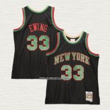 Patrick Ewing NO 33 Camiseta New York Knicks Mitchell & Ness 1991-92 Negro