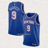 R.J. Barrett NO 9 Camiseta New York Knicks Statement 2020-21 Azul