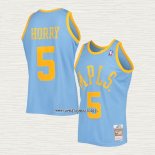 Robert Horry NO 5 Camiseta Los Angeles Lakers Mitchell & Ness 2001-02 Azul