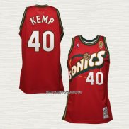 Shawn Kemp NO 40 Camiseta Seattle SuperSonics Retro Historic Rojo