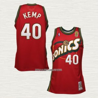 Shawn Kemp NO 40 Camiseta Seattle SuperSonics Retro Historic Rojo