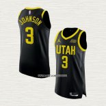Stanley Johnson NO 3 Camiseta Utah Jazz Statement Autentico 2022-23 Negro