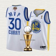 Stephen Curry NO 30 Camiseta Golden State Warriors MVP 2022 NBA Finals Blanco