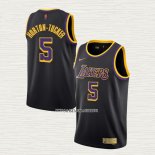 Talen Horton-Tucker NO 5 Camiseta Los Angeles Lakers Earned 2020-21 Negro