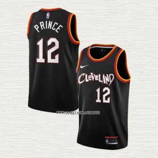 Taurean Princel NO 12 Camiseta Cleveland Cavaliers Ciudad 2020-21 Negro