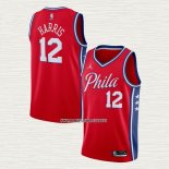 Tobias Harris NO 12 Camiseta Philadelphia 76ers Statement Rojo