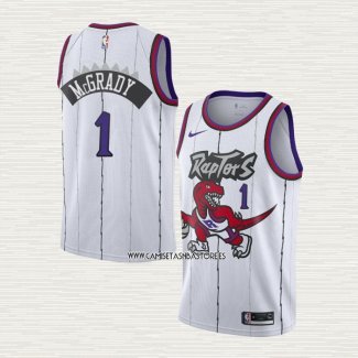 Tracy Mcgrady NO 1 Camiseta Toronto Raptors Classic Edition Blanco