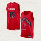 Vince Carter NO 15 Camiseta Toronto Raptors Icon 2022-23 Rojo