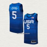 Zach LaVine NO 5 Camiseta USA 2021 Azul