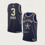 Anthony Davis NO 3 Camiseta Los Angeles Lakers All Star 2024 Azul