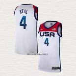 Bradley Beal NO 4 Camiseta USA 2021 Blanco