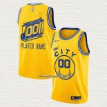 Camiseta Golden State Warriors Personalizada Classic Edition Oro