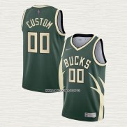 Camiseta Milwaukee Bucks Personalizada Earned 2020-21 Verde