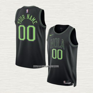 Camiseta New Orleans Pelicans Personalizada Ciudad 2023-24 Negro