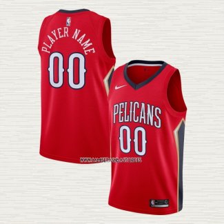 Camiseta New Orleans Pelicans Personalizada Statement Rojo