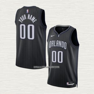 Camiseta Orlando Magic Personalizada Ciudad 2022-23 Negro