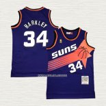 Charles Barkley NO 34 Camiseta Phoenix Suns Mitchell & Ness 1992-93 Violeta