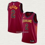 Collin Sexton NO 2 Camiseta Cleveland Cavaliers Icon Rojo