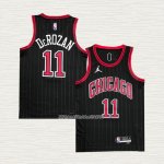 DeMar DeRozan NO 11 Camiseta Chicago Bulls Statement 2020-21 Negro