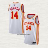 Dewayne Dedmon NO 14 Camiseta Atlanta Hawks Association 2020-21 Blanco