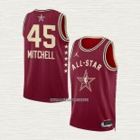 Donovan Mitchell NO 45 Camiseta Cleveland Cavaliers All Star 2024 Rojo