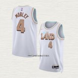 Evan Mobley NO 4 Camiseta Cleveland Cavaliers Ciudad 2022-23 Blanco