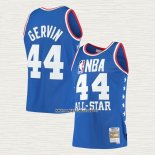 George Gervin NO 44 Camiseta All Star 1985 Azul