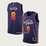 Grayson Allen NO 8 Camiseta Phoenix Suns Ciudad 2023-24 Violeta