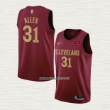 Jarrett Allen NO 31 Camiseta Cleveland Cavaliers Icon 2022-23 Rojo