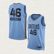 John Konchar NO 46 Camiseta Memphis Grizzlies Statement 2022-23 Azul