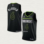 Jordan McLaughlin NO 6 Camiseta Minnesota Timberwolves Statement 2022-23 Negro
